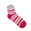 Chaussettes Bonneterie Entier-1 paire Dame Cadeau Sol Doux Maison Femmes Lit Rayure Moelleux Chaud Hiver Épais Couleur Bonbon Décontracté Winter1274M