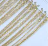 10 unids / lote Collar de oro colgantes Colgantes Cadenas Accesorios para DIY Craft Jewelry Regalo 16 pulgadas GO1