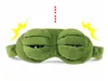 패션 카와이 여행 잠자는 아이 마스크 3D 슬픈 개구리 패딩 그늘 커버 잠자는 폐쇄 / 오픈 눈 재미있는 마스크