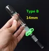 Mini NC Kit with gr2 titanium Tip nail quartz nail 10mm 14mm 18mm all avaiable mini glass pipe Micro NC set Smoking Pipes