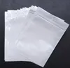 Bästa kvalitet Clear + White Pearl Plastic Poly Opp Packing Zipper Zip Lock Retail Packages Smycken Mat PVC Plastpåse Många storlek finns tillgängliga