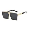 2022 Chegada Óculos de Sol Feminino Masculino Óculos Quadrados Grandes Gradiente Vintage Óculos de Designer Armações Vidro sem Aro UV400