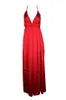 Wholesale-Free Shipping summer fashion Sexy slit Halter straps v neck dress long dress party dress