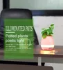 Yaratıcı Akıllı Bluetooth Dokunmatik Müzik Saksılar Ev Ofis Dekorasyon Yeşil Bitki Müzik Hoparlör ile Renkli Gece Işığı saksı