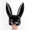 Ev Bahçesi Kadın Kız Parti Tavşan Kulakları Maske Siyah Beyaz Cosplay Kostüm Sevimli Komik Cadılar Bayramı Maskesi XB1