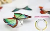 Colorful Fiber Optic Butterfly Nightlight 1W LED Butterfly For Wedding Room Night Light Party Decoration paste on Wall Lights NL009