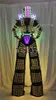 LED Robot Costume David Guetta Led Robot Suit Illumined kryoman Robot Stilts Clothes Luminous Costumes3781569