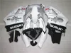 Volledige ABS Moto Parts Fairing Kit voor Suzuki GSXR600 96 97 98 99 Wit Zwarte Backings GSXR750 1996 1997 1998 1999 OI58