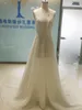 Real Image Berta Wedding Dresses Spaghetti Neckline Appliques Sequins Wedding Gowns Backless Floor Length Plus Size Wedding Dress