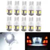 50Pcs Mixed 5 Colors DC 12V T10 Led Car Auto 5smd 5050 Wedge Interior Side Plate License Door Map Light Bulbs White RED Blue Amber Green
