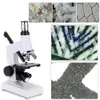 Livraison gratuite 1200X Étudiant microscop Jouet Microscope Biologique Kit Enfants Débutant microscopio w / Miroir Lampe Enfants Cadeau D'anniversaire mikroskop