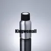300 stks / partij Capaciteit 30 ml elektrische aluminium flessen met zwarte deksels Cosmetische verpakking LB17-1