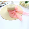 2017 Straw Hats For Women's Female Summer Ladies Wide Brim Beach Hats Sexy Chapeau Large Floppy Sun Caps New style Spring Praia