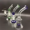 6 pouces mini bangs en verre avec des bols en verre colorés gratuits Heady Beaker bong Oil Rigs Pipes à eau en verre