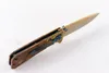 Китайский Chongming CM71 золото Титана тактический складной нож 440C 57HRC деревянная ручка Флиппер открытый кемпинг охота выживания карманный EDC инструмент