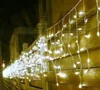 8m*1m LEDs lights flashing lane LED String lamps curtain icicle Christmas home garden festival lights 110v-220v