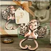 Darmowa Wysyłka + New Arrival Antique Copper Angel Baby Wine Bottle Otwieracz Wedding Baby Shower Favor i prezent dla gości