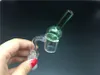 Double parois Quartz Banger thermique Carb Cap Clear Domeless Quartz Nail Carb Cap pour conduites d'eau Quartz Nail