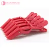 Hela 5st Lot Black Red Frisör Salong Sectioning Clamp Crocodile Hair Clips Hairpin Grip 4 Multi-färg Styling Tools W2897