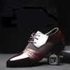 marche di scarpe da uomo italiane in pelle verniciata nera scarpe oxford formali da sposa per scarpe eleganti da uomo con punta a punta sapato masculino