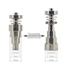 Wholesale 10mm & 14mm 18mm Adjustable Gr2 Titanium Nail Bong Tool Set with Carb Cap Dabber Tool 15ml Skull Shape Slicone Jar Dab Container