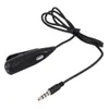 Freeshipping 10st / Lot Pro 3.5mm Audio Extension Cable med Microfone Headset Headphone med Clip