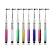 Mini Flexible Retractable Capacitive Stylus Touch Screen Pen with Dust Plug For Samsung Cell Phones for Tablet PC 500PCS