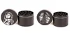 Black Black 4 couches CNC Tobacco Grinders Metal Muller Smoke Smoke Crusher 50 mm Herb Grinder pour fumer Pipe divers Desig3470680