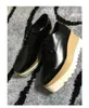 2017 nouveau tout Elyse Stella Mccartney Scarpe plate-forme femmes chaussures noir en cuir véritable avec semelle blanche242M