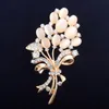 Vintage Rhinestone Brooch Pin Opal Brooches bouquet Jewelry wedding corsage for bridal wedding invitation costume party dress pin gift