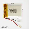 Модель: 303040 3.7 v 300mAh Li-polymer LiPo аккумуляторные батареи li ion power для мини-динамик Mp3 bluetooth GPS DVD-рекордер наушники