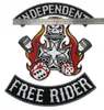 INDEPENDENT RIDER MC Fer Sur Patch Brodé Moto Biker Grand Patch Taille Dos Complet pour Veste Gilet Badg3321