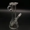 Pequeno borbulhador de 4.0 polegada mini Copo De Vidro Bongos com 2mm de espessura quartzo banger unha mini Dab Rigs tubos de água de vidro