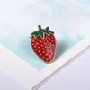 Wholesale- fashion accessories metal colorful enamel fruit series watermelon strawberry apple pineapple banana button pin