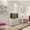 Branco 3D Design moderno Tijolo Rolo Papel de parede Revestimento de parede de vinil Papel de parede Sala de estar Sala de jantar Fundo da loja