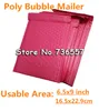Hurtowo-różowy czerwony 6,5x9 cala / 165x229 mm Space Poly Bubble Mailer Koperty 18,5*23 cm Wyściełana torba pocztowa samozachowolenie 100pcs