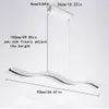 Lustres modernes Rectangle pendentif LED luminaire blanc acrylique lustre lampe éclairage allée porche Suspension lumières