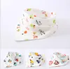 Baby bibs High quality Cartoon Character Animal Print baby bandana bibs triangle double layers cotton towel infant scarf