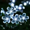 Luci a stringa solare 50 LED Fiore 23ft Multicolore 8Mode Luce decorativa impermeabile per fiori per il Natale del Ringraziamento