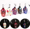 Colored Skull Pipes drawing fab glass egg bong original Faberge Water pipe recycler bongs oil rig dabs