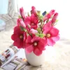 Искусственный шелк цветок магнолии в 6 цветов ручной работы цветы магнолии для украшения дома и свадьбы яркие и нежные