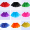 14 Farben Top-Qualität Bonbonfarbe Kinder Tutus Rock Tanzkleider weiches Tutu-Kleid Ballettrock 3 Schichten Kinder Pettiskirt Kleidung 10 Stück Menge