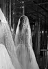 Crystal Zuhair Murad Abito da sposa Vintage Illusion Manica lunga Sheer Neck Inverno Tulle Perline Corte dei treni Backless Abiti da sposa