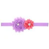 Bebê Headbands Girassóis Crianças Crianças Cabeça Elástico Bandas Shabby Cetim Tecido Hairbands Meninas Rhinestone Acessórios Para Criança Kha149