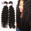 20% Off 2017 new arrival Dyeable Peruvian Malaysian Brazilian Virgin Hair Deep curly Wave 5 Bundles/ lot Human Hair extension