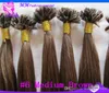 NEW U Tip Extensions Straight keratin Hair 100g Human Hair Medium Brown 20"22"24" 26 Color Optional Ali Magic Producer Price