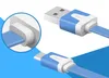 Üst Mikro Usb Kablosu Mini 1 M Düz Şehriye Mikro USB Data Sync Şarj Microusb Kablosu Samsung S6 Android Aksesuarları