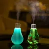 Vente chaude USB Lampe Ampoule Humidificateur Accueil Aroma LED Humidificateurs Diffuseur D'air Purificateur Atomiseur Pour L'utilisation De La Voiture Muet ABS Livraison Gratuite