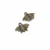 Chaud ! 150 pièces Antique argent/Bronze/argent clair/KC or/or en alliage de Zinc belle abeille pendentif à breloque 16x20mm