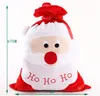 Jul Santa Sack Stocking Plus Storlek Presentväskor Juldekorationer Supplies Santa Claus Xmas Gifts IC627